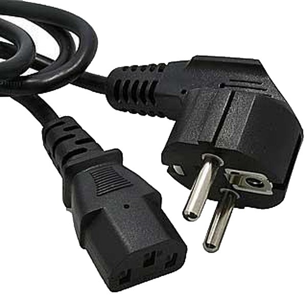 Шнур ПВС-АП 3*0,75 S22C13, черный, 1,8 м
