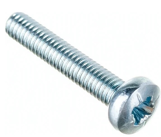 Винт М3х30 DIN 7985 полукр. гол. цинк