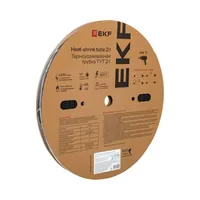 Термоусаживаемая трубка ТУТ нг 2/1 черная рулон PROxima tut-2-b — EKF