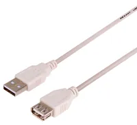 Кабель USB (шт. USB A - гн. USB A) 1.8 метра, серый REXANT — REXANT