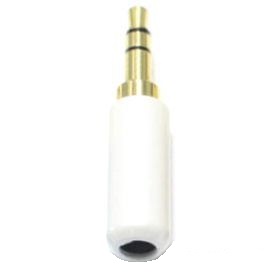 MIC3.5-3-W / штекер TRS 3.5mm стерео на кабель, белый