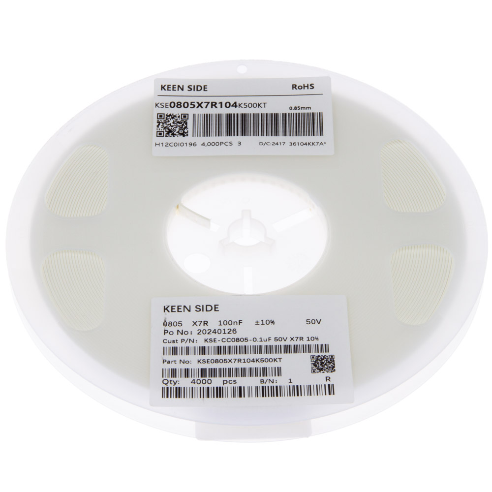 KSE-CC0805-0.1uF 50V X7R 10%