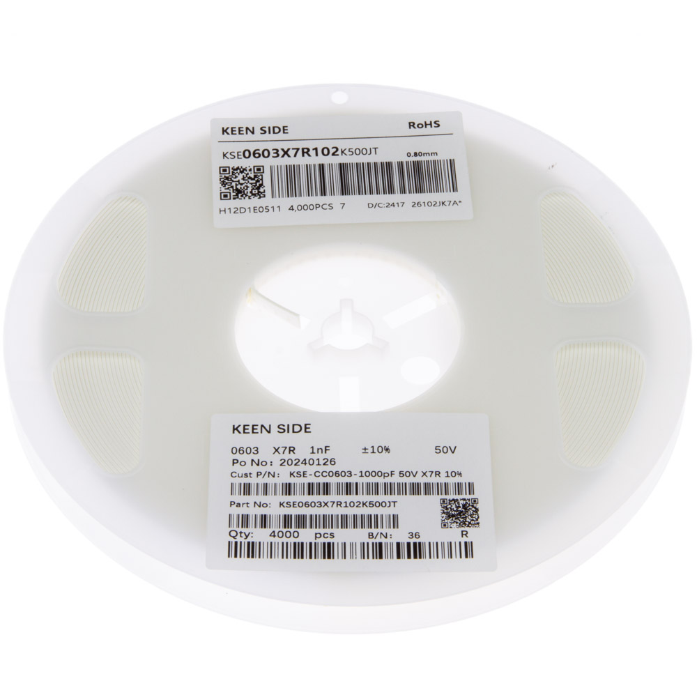 KSE-CC0603-1000pF 50V X7R 10%