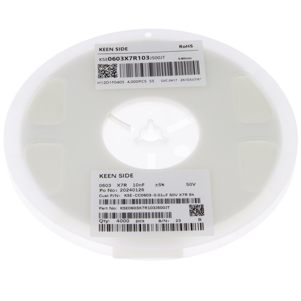 KSE-CC0603-0.01uF 50V X7R 5%