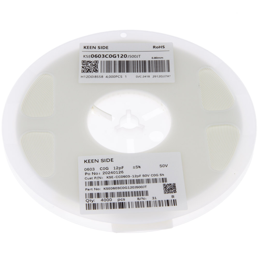 KSE-CC0603-12pF 50V C0G 5%