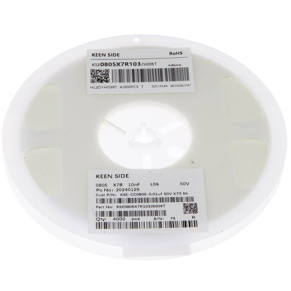 KSE-CC0805-0.01uF 50V X7R 5%