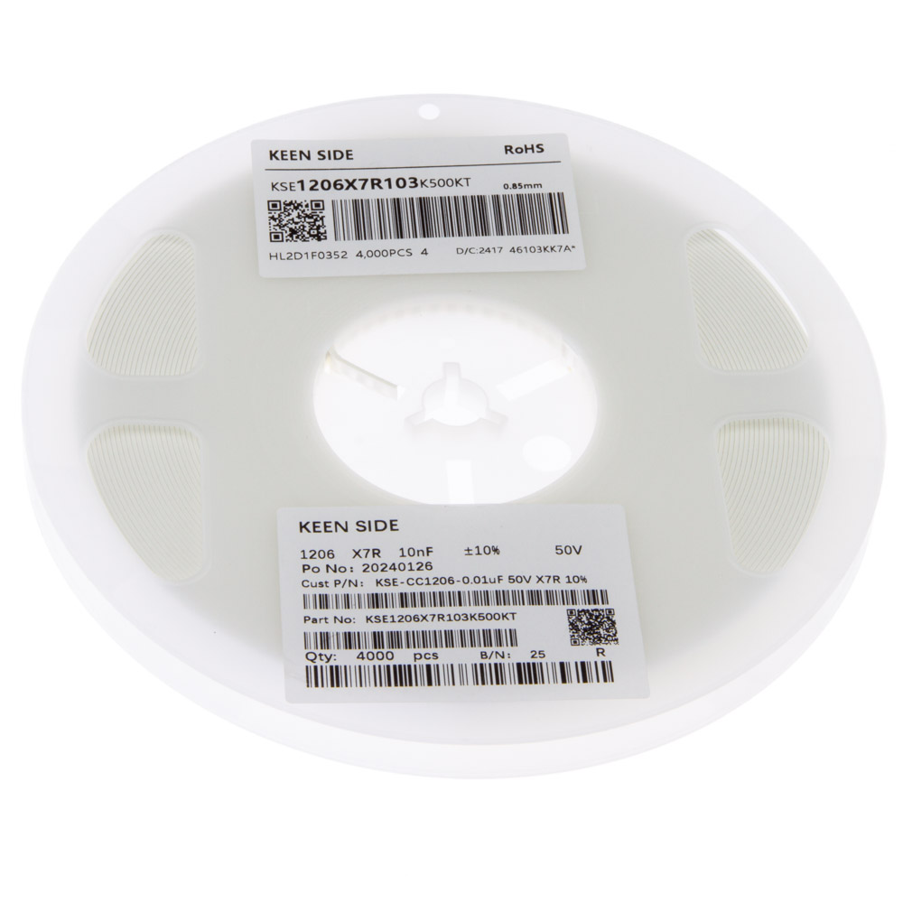 KSE-CC1206-0.01uF 50V X7R 10%