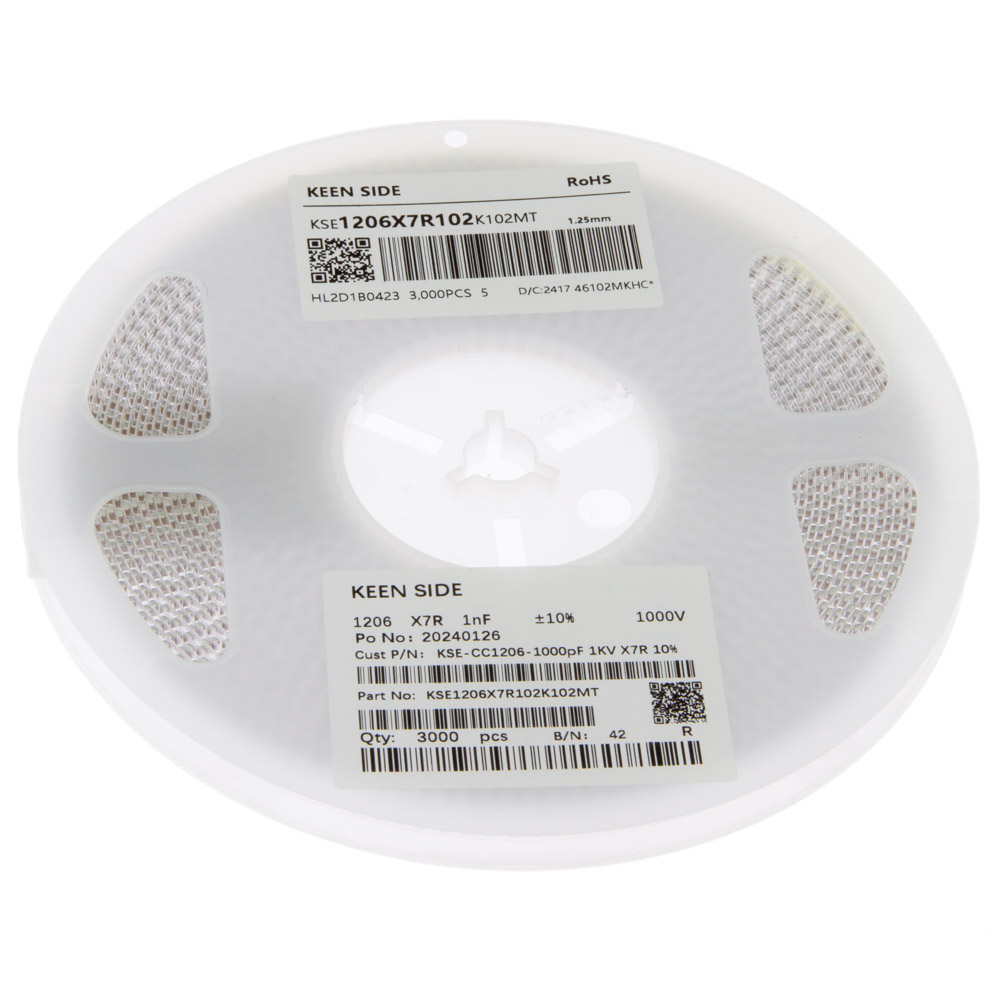 KSE-CC1206-1000pF 1KV X7R 10%
