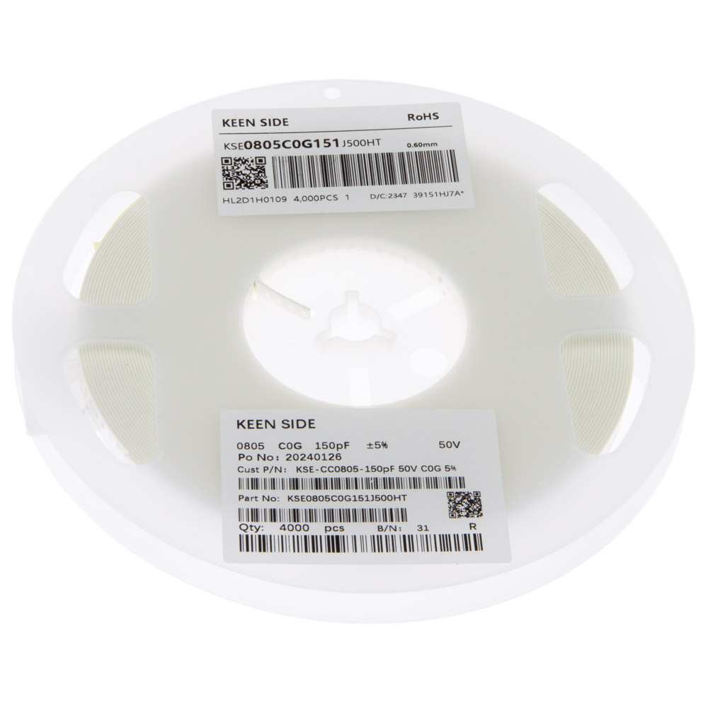 KSE-CC0805-150pF 50V C0G 5%