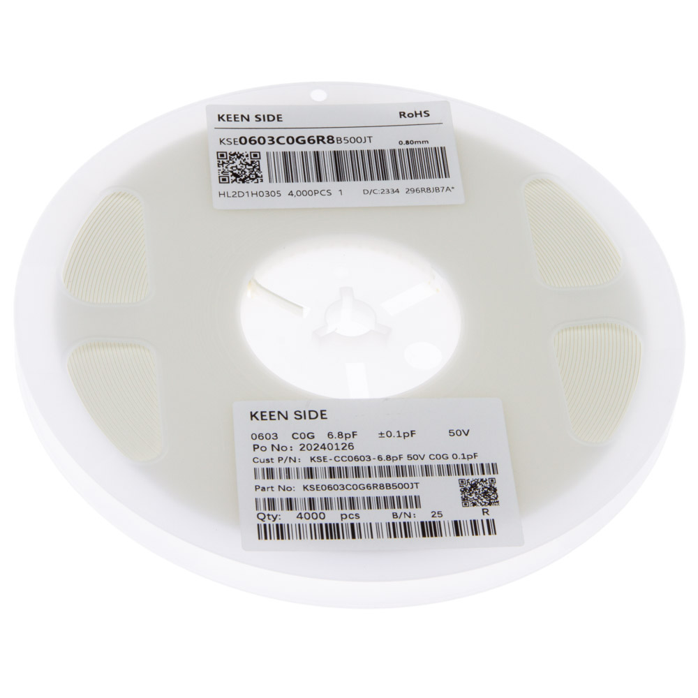 KSE-CC0603-6.8pF 50V C0G 0.1pF