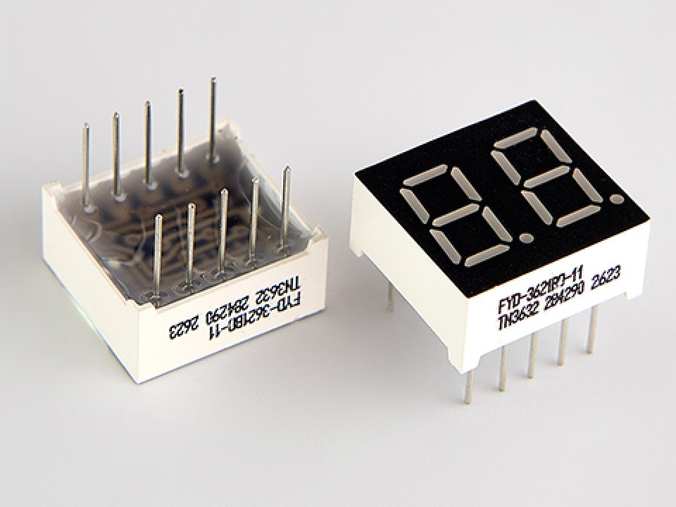 FYD-3621BD-11, 9.2mm OA Красный 26-38mcd, (2-разряд FYD), FORYARD (арт. 284290)