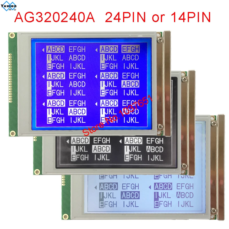 AG320240F 24pin 5,7' 320x240, синий