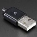 USB-M/B / штекер USB прямой, черный (A16) — YONGMEI