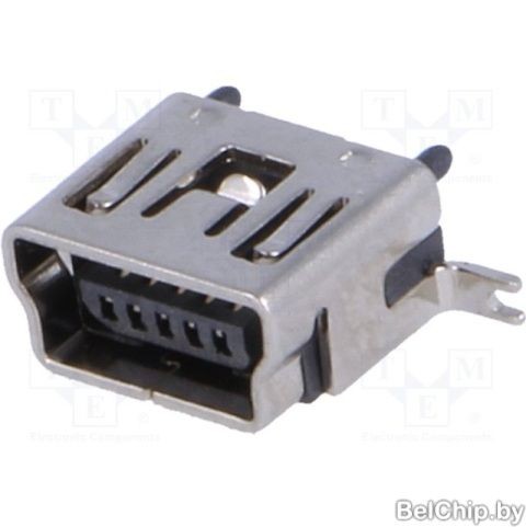 MUSB-B5-S-VT-TSMT-1 / гнездо mini USB, 2.0