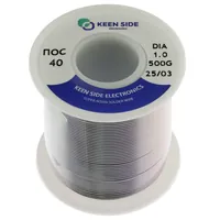 Припой Sn40/Pb60-d1.0-500g ПОС 40 — KEEN SIDE