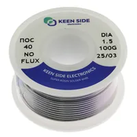 Припой Sn40/Pb60-d1.5-100g ПОС 40 — KEEN SIDE