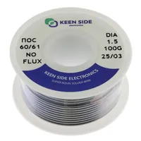 Припой Sn60/Pb40-d1.5-100g ПОС 60/61 — KEEN SIDE