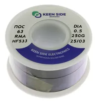 Припой Sn63/Pb37-d0.5-250g flux RMA KS533 ПОС 63 — KEEN SIDE