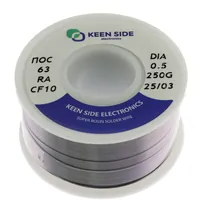 Припой Sn63/Pb37-d0.5-250g flux RA KS10 ПОС 63 — KEEN SIDE
