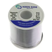 Припой Sn60/Pb40-d1.0-1000g flux RA KS10 ПОС 60/61 — KEEN SIDE