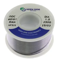 Припой Sn60/Pb40-d1.0-250g flux RMA KS532 ПОС 60/61 — KEEN SIDE