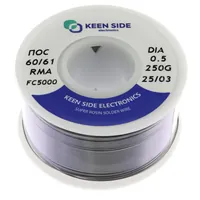 Припой Sn60/Pb40-d0.5-250g flux RMA KS5000 ПОС 60/61 — KEEN SIDE