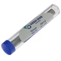 Припой Sn40/Pb60-d0.8-12g tube flux ROL1 ПОС 40 — KEEN SIDE