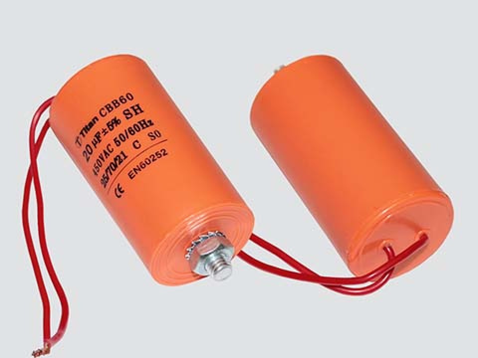 30мкф 450VAC 5% (45Х95) CBB60-G гибк.выв.+БОЛТ пусковой конденсатор TITAN CBB60-G306J450V045095 (арт. 106872)