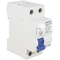 ADB1L-63 2P 50A 100mA тип AC 6kA — ANDELI