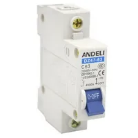 DZ47-63/1P 2A 4.5kA х-ка C — ANDELI