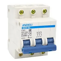 DZ47-63/3P 32A 4.5kA х-ка C — ANDELI