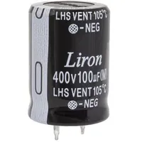 100 UF 400V 105*C 22*30 Liron — Liron