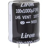 1000 UF 100V 105*C 25*30 Liron — Liron