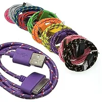 USB to iPhone4 Round braid 1m — RUICHI