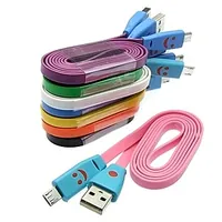 USB to MicroUSB Flat Flash Smile 1m — RUICHI