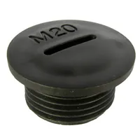 Заглушка MG-20 Черный пластик — RUICHI