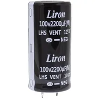 2200 UF 100V 105*C 25*50 Liron — Liron