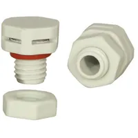 M10X1.5 PA66 WHITE — RUICHI