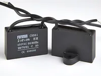 2мкф 450VAC 5% (38Х15Х25) CBB61-A гибкие выводы пусковой конденсатор FARATON CBB61-A205J450V03801502 (арт. 293165) — FARATON