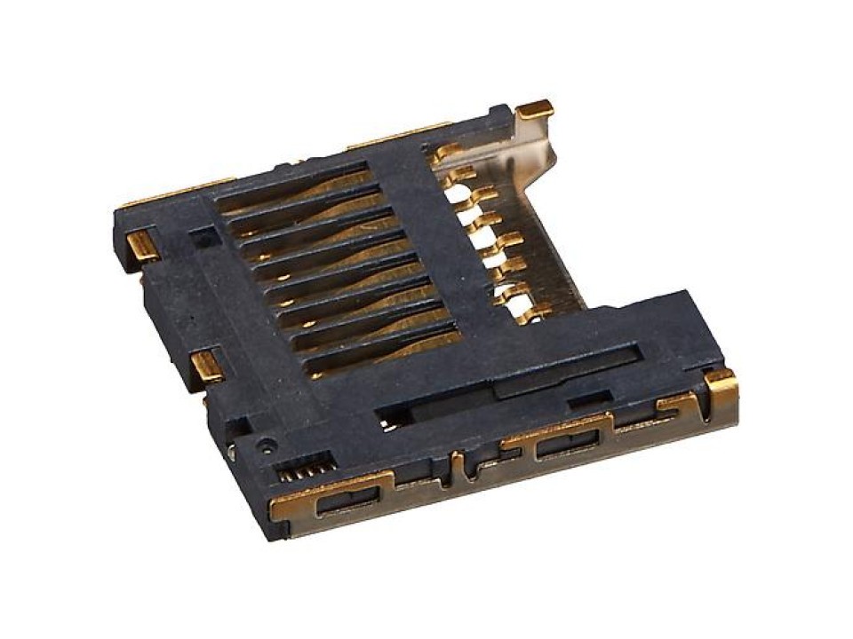 DS1139-05-08SS4BSR, Micro SD Card Push Push H=1.85mm SMT Type, CONNFLY (арт. 211019)