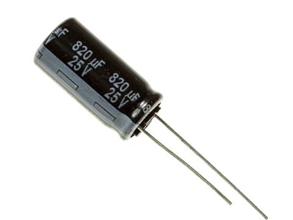820мкф 25в 105° SH (10Х15) конденсатор Teapo KSH827M025S1A5H15K (арт. 183972)