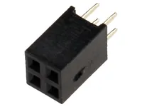 PBD-04 (DS1023-2x2) гнездо на плату двухрядное 2х2 шаг2,54 CONNFLY (арт. 213414) — CONNFLY