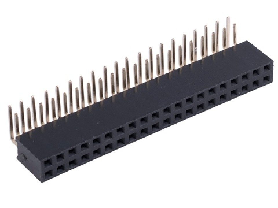 PBD-80R DS1024-2x40R) шаг 2.54мм dip мама разъем штыревой угловой CONNFLY (арт. 010306)