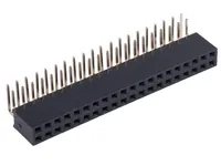 PBD-80R DS1024-2x40R) шаг 2.54мм dip мама разъем штыревой угловой CONNFLY (арт. 010306) — CONNFLY