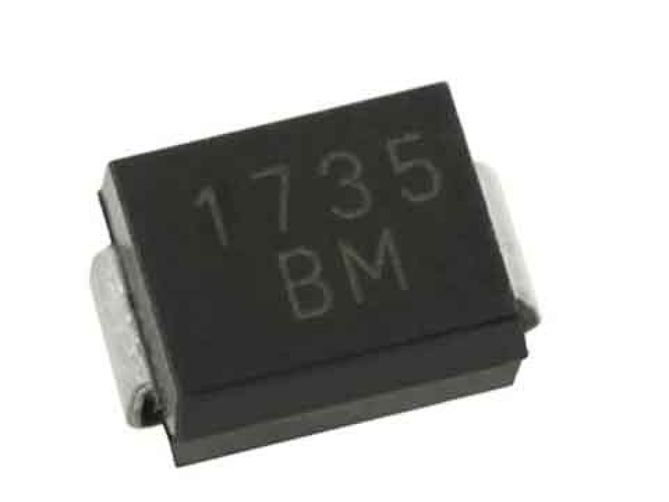 SS24 (SK24) (2A,40В) DO-214AA (SMB) диод Шоттки SMD (лента) Hottech (арт. 122489)