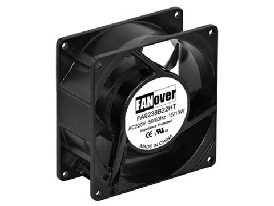 вентилятор 92х92х38мм 220В FA9238S22HT AC (скольжения) FANOVER (арт. 190904)