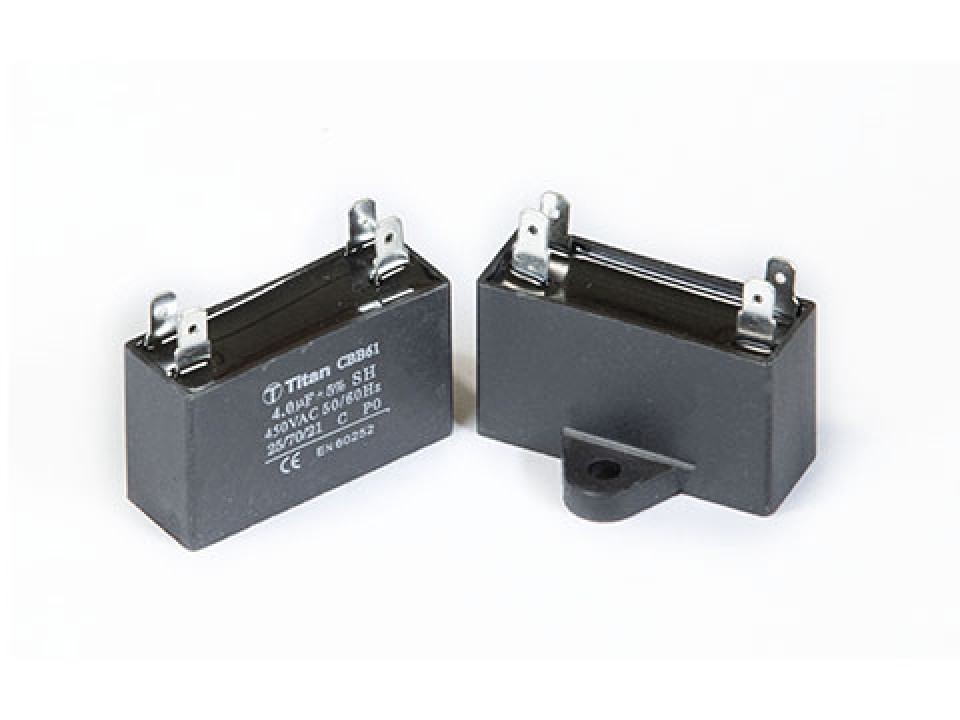 1,2мкф 450VAC 5% (36Х11Х22) CBB61-C клеммы пусковой конденсатор TITAN CBB61-С125J450V036011022 (арт. 210962)