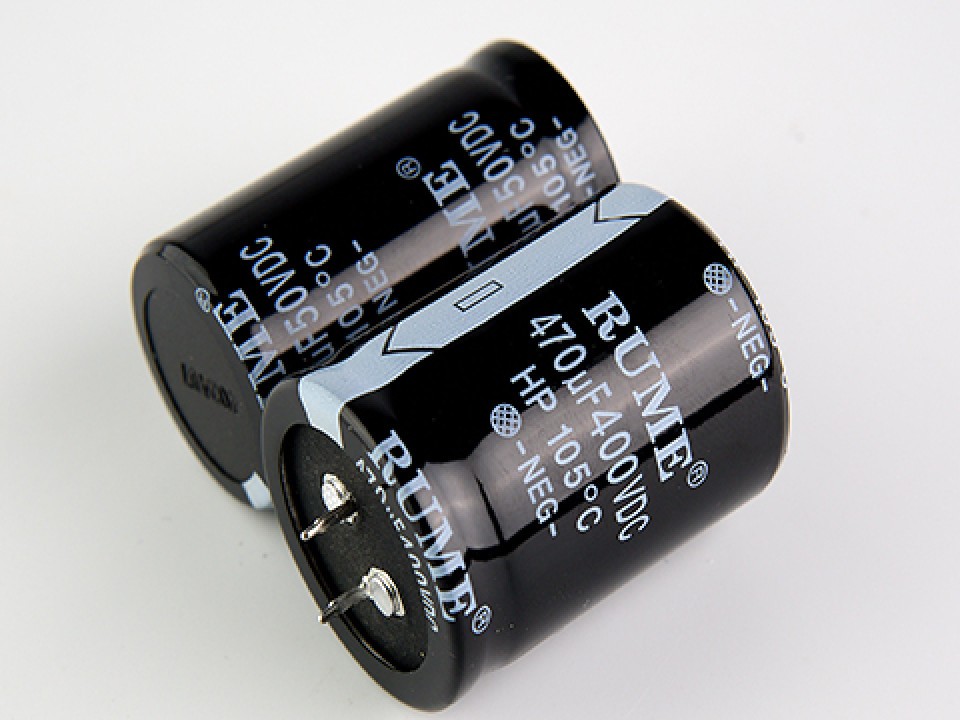 470мкф 400в 105° (35Х45) конденсатор RUME (арт. 310601)