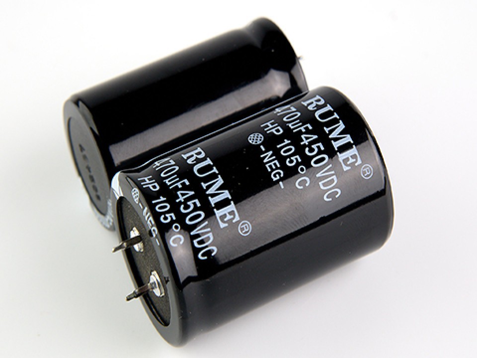 470мкф 450в 105° (35Х50) конденсатор RUME (арт. 310602)