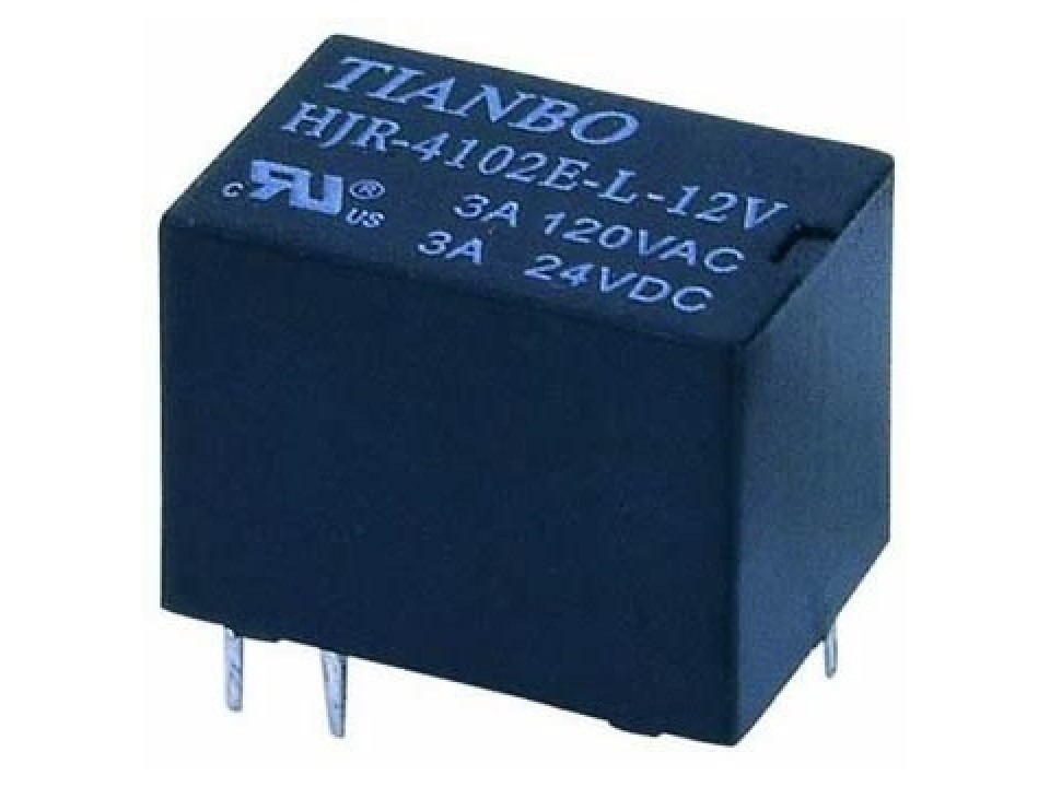 HFD41A/12VDC-HS3 (HJR4102E- L-12VDC-S-Z) 3А-конт.1С реле Tianbo (арт. 027371)